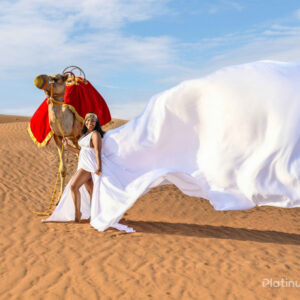 Dubai Desert Flying Dress Videography Tour